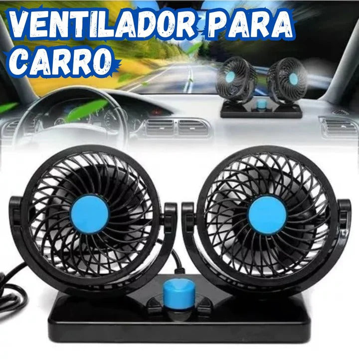 Ventilador 2 en 1 para Carro Giratorio 360